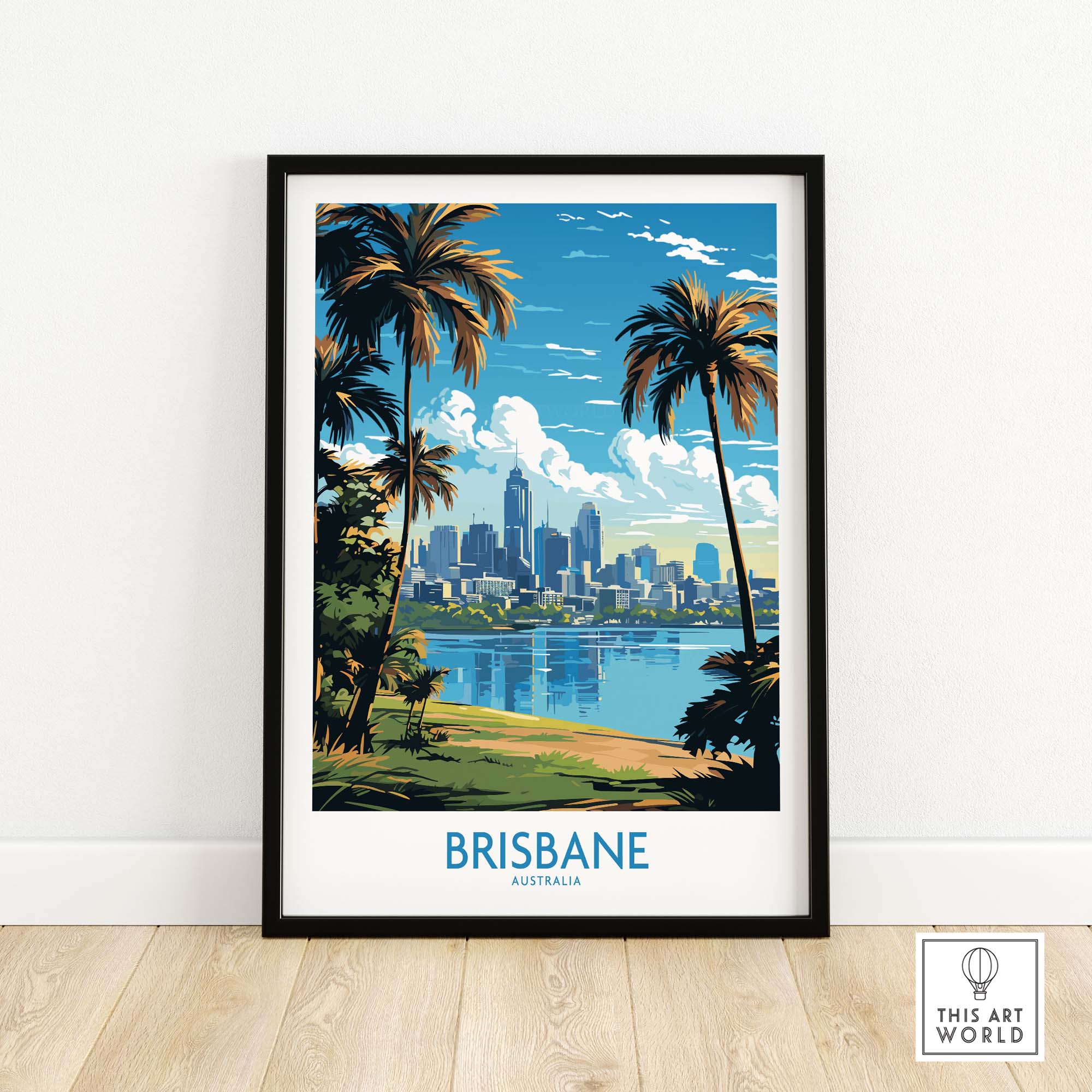 Brisbane Travel Poster