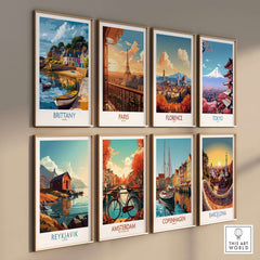 Brittany Wall Art Print showcasing vibrant landscapes and culture of Brittany, perfect for home decor.