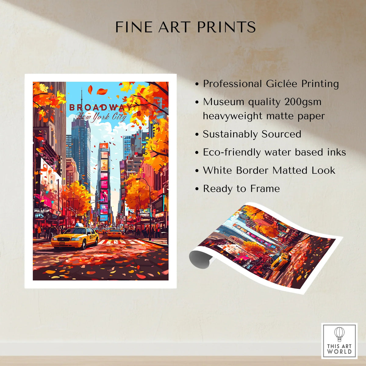 Broadway Travel Print