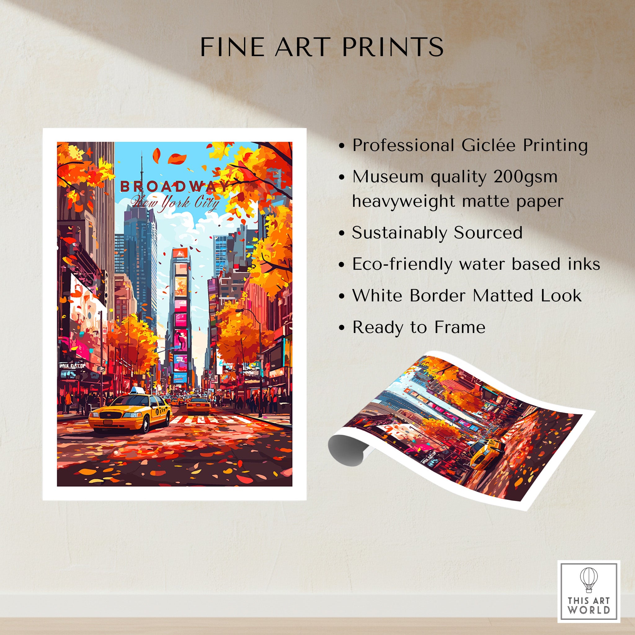 Broadway Travel Print