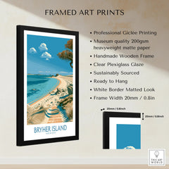 Bryher Isles of Scilly Bay Wall Art — framed print details measurements quality details