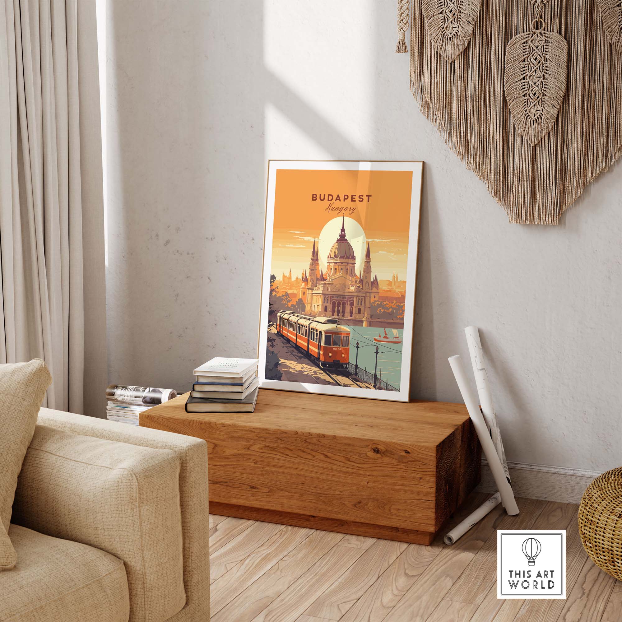 Budapest Travel Poster Print