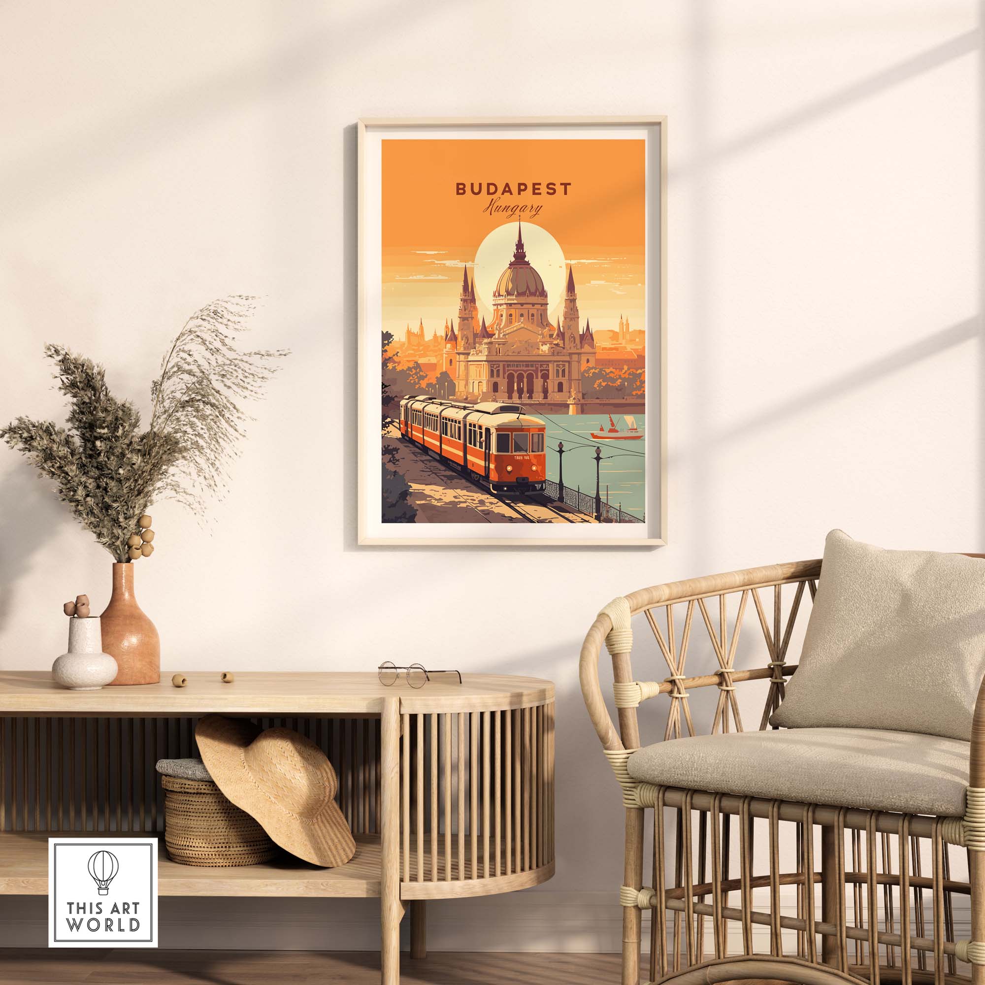 Budapest Travel Poster Print