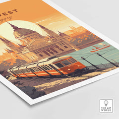 Budapest Travel Poster Print