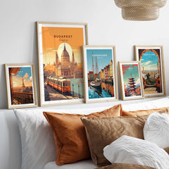 Budapest Travel Poster Print