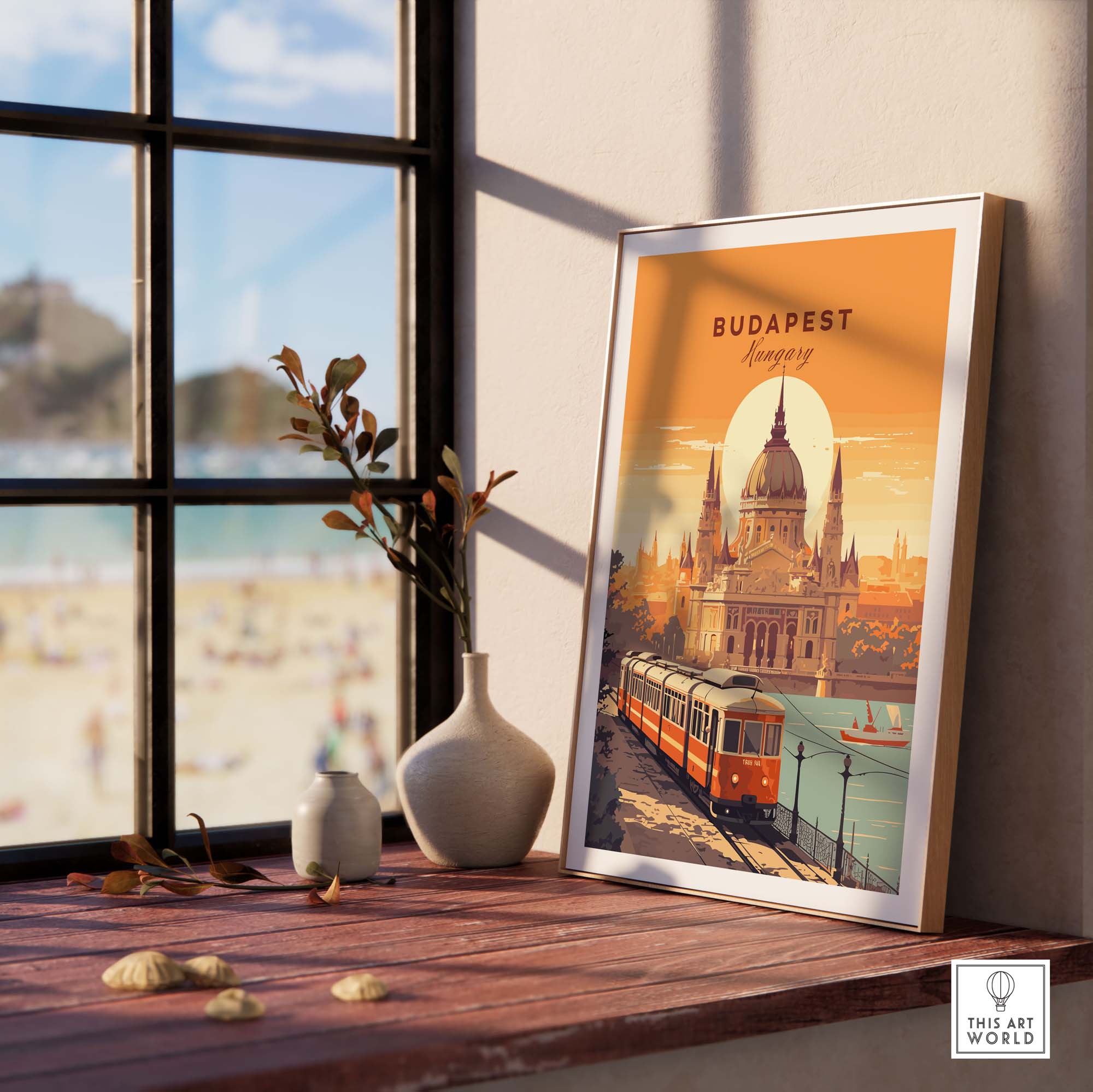 Budapest Travel Poster Print