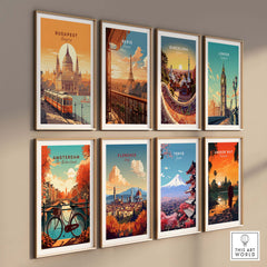 Budapest Travel Poster Print