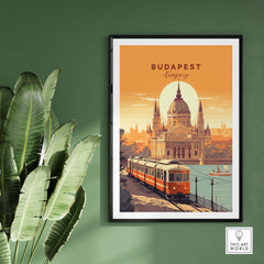 Budapest Travel Poster Print