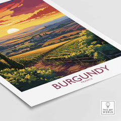 Burgundy France Poster