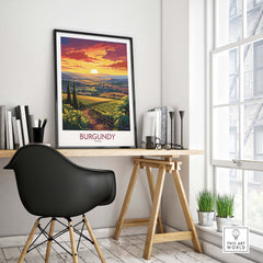Burgundy France Poster