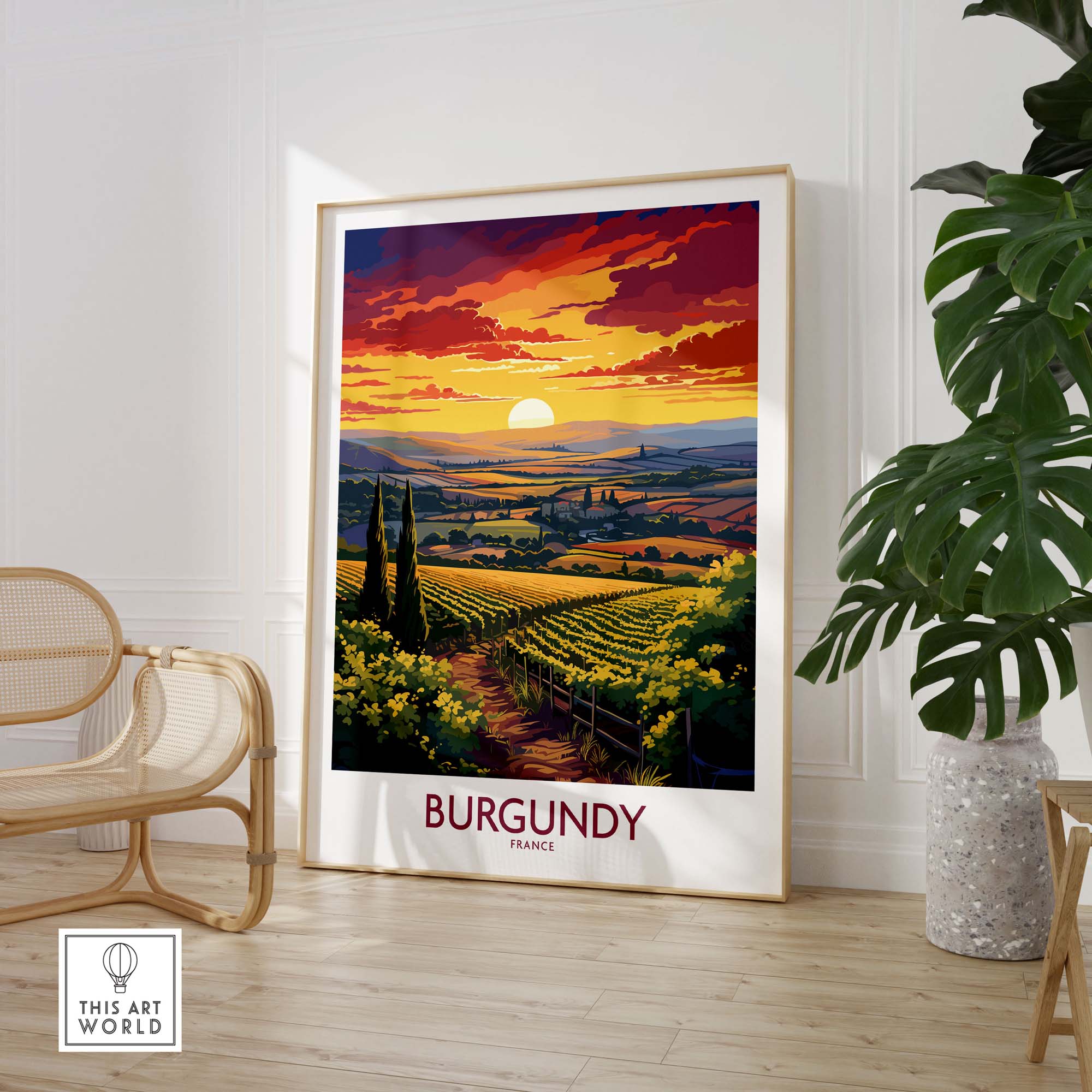Burgundy France Poster