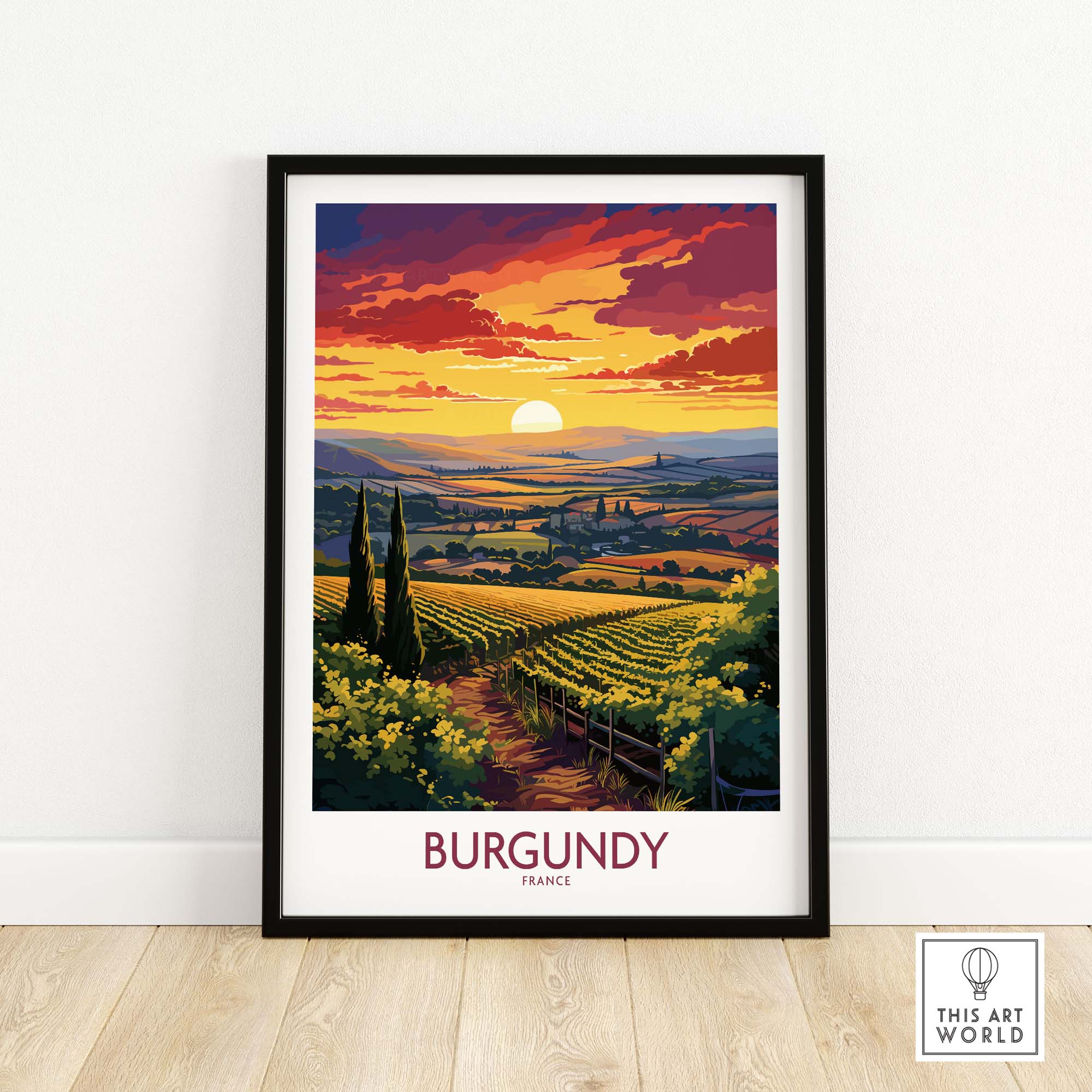 Burgundy France Poster