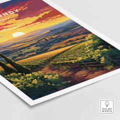 Burgundy France Print