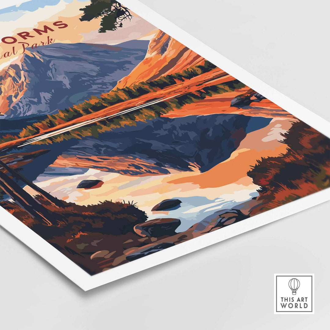 Cairngorms National Park print showcasing stunning Highland scenery, perfect gift idea for nature lovers.