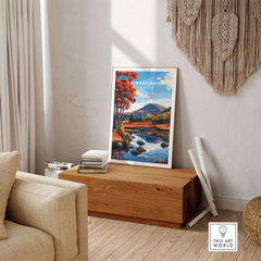 Cairngorms National Park Wall Art featuring vibrant landscapes and wildlife.