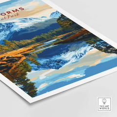 Cairngorms Print National Park showcasing vibrant landscapes and mountain reflections in Scotland.