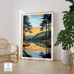 Stunning Cannock Chase Wall Art featuring peaceful landscapes and vibrant colors in a stylish home setting.