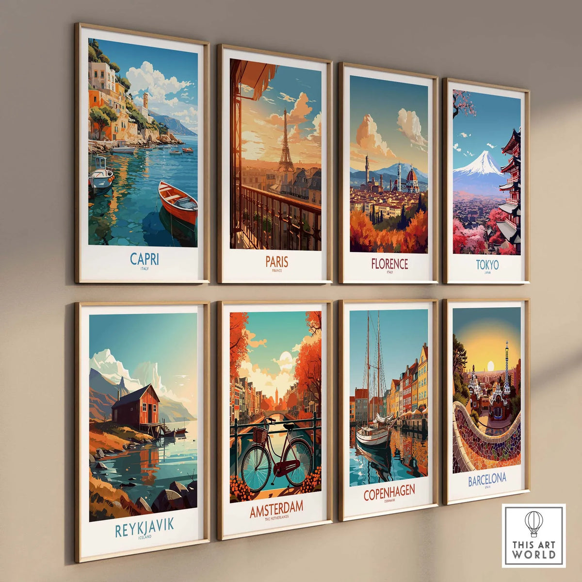 Capri Italy Wall Art Modern