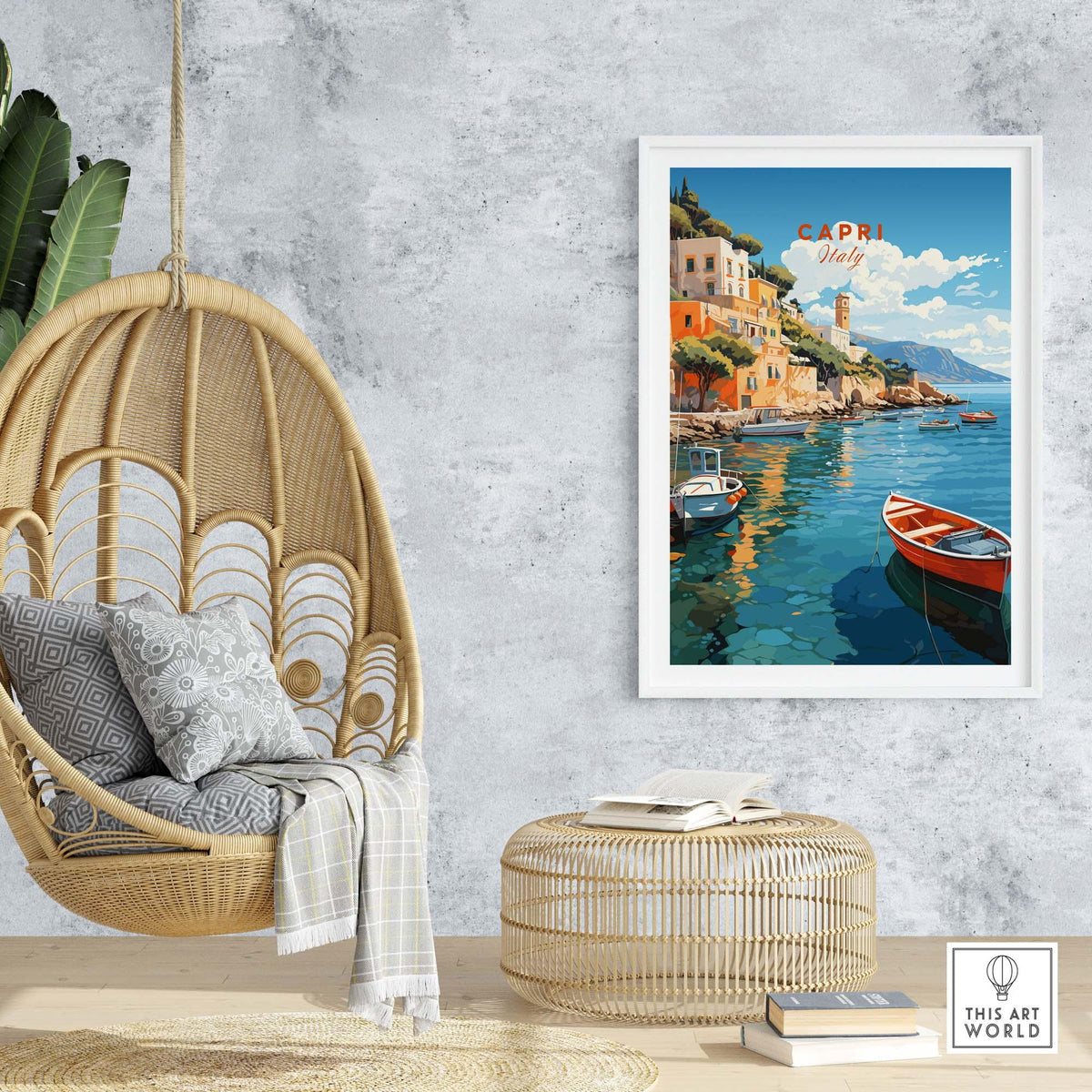 Capri Italy Wall Art Poster