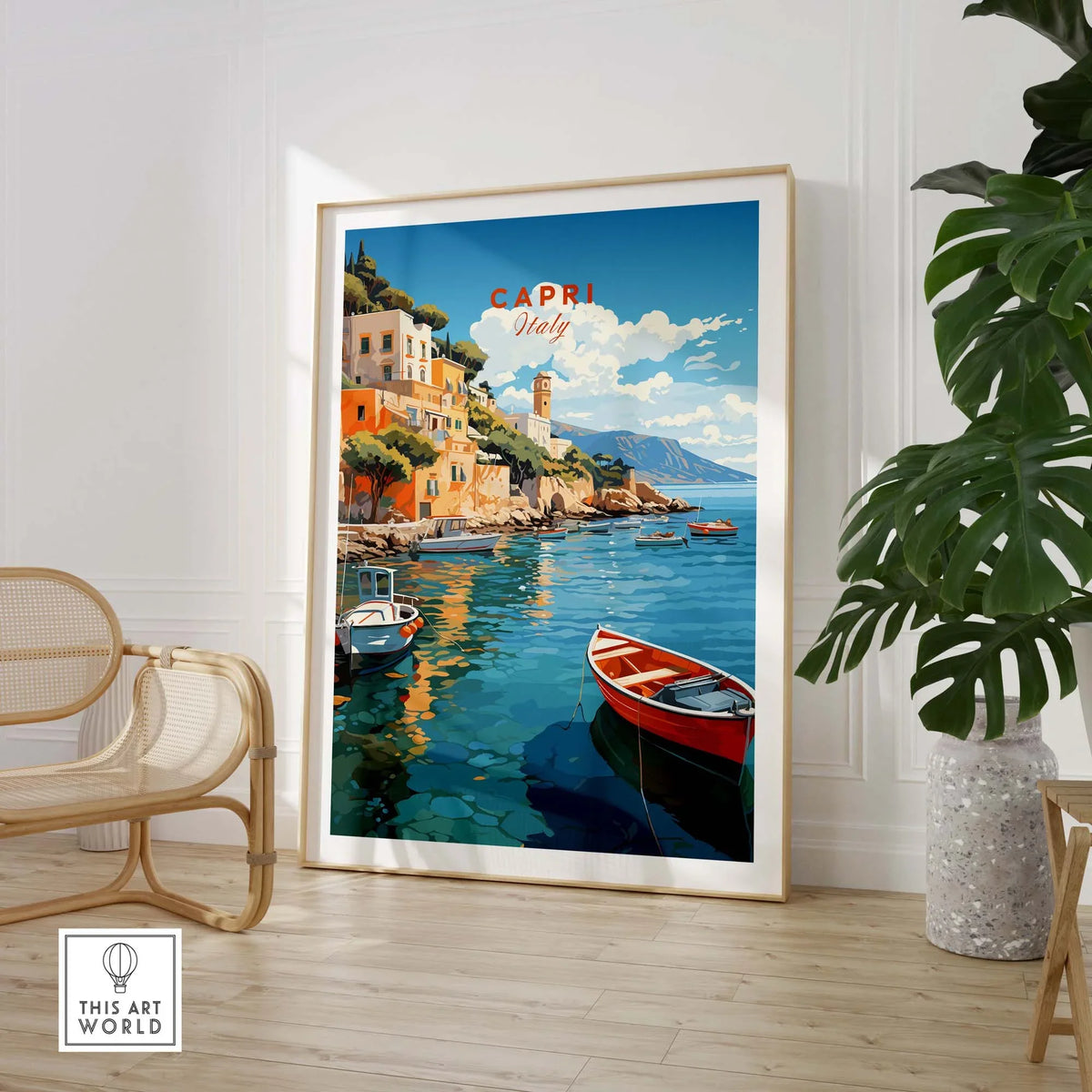 Capri Italy Wall Art Poster