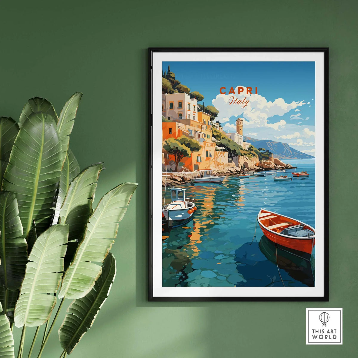 Capri Italy Wall Art Poster