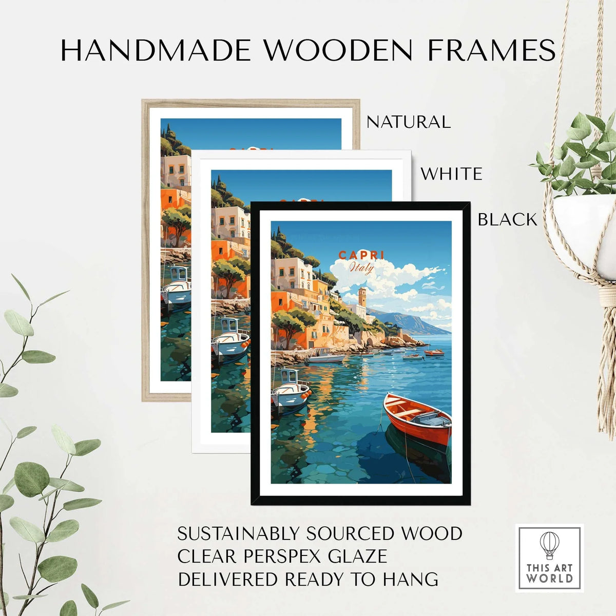 Capri Italy Wall Art Poster