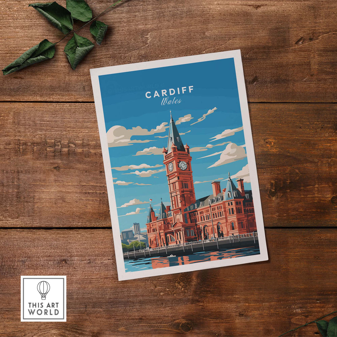 Cardiff Travel Poster