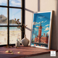 Cardiff Travel Poster