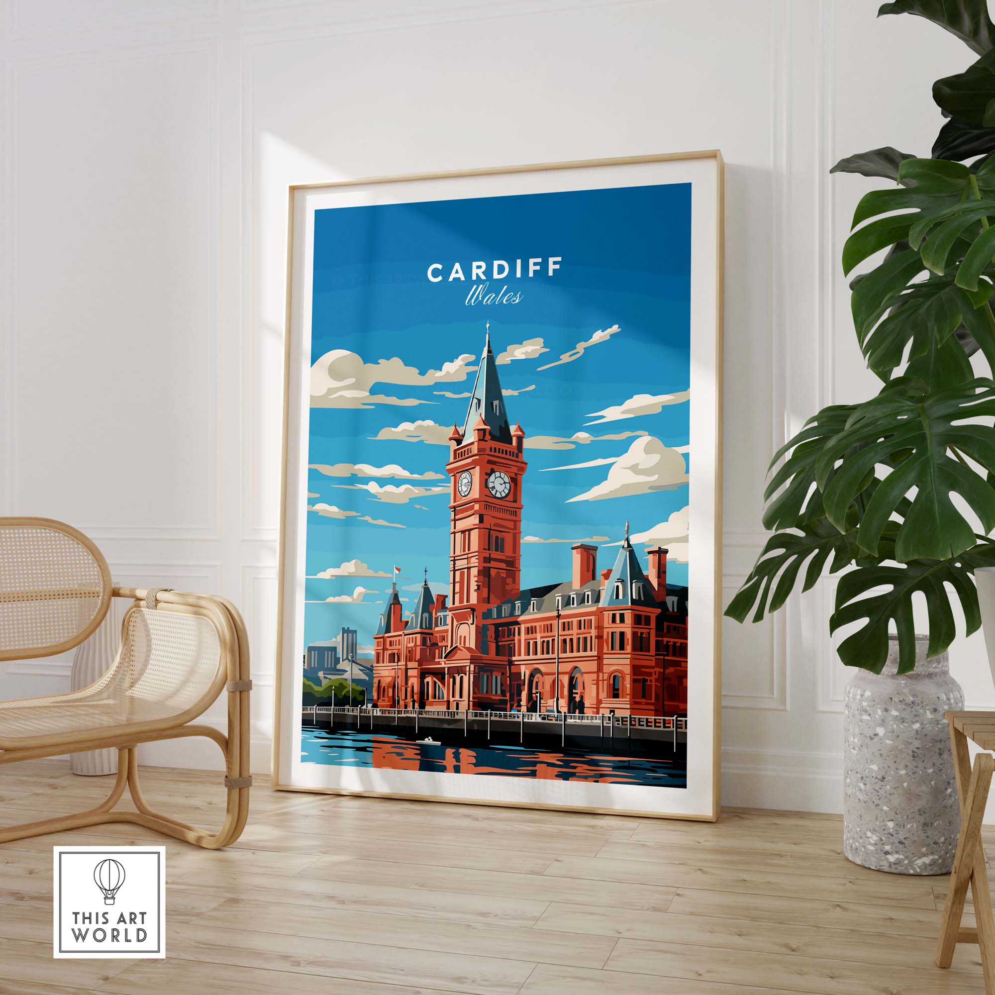 Cardiff Travel Poster
