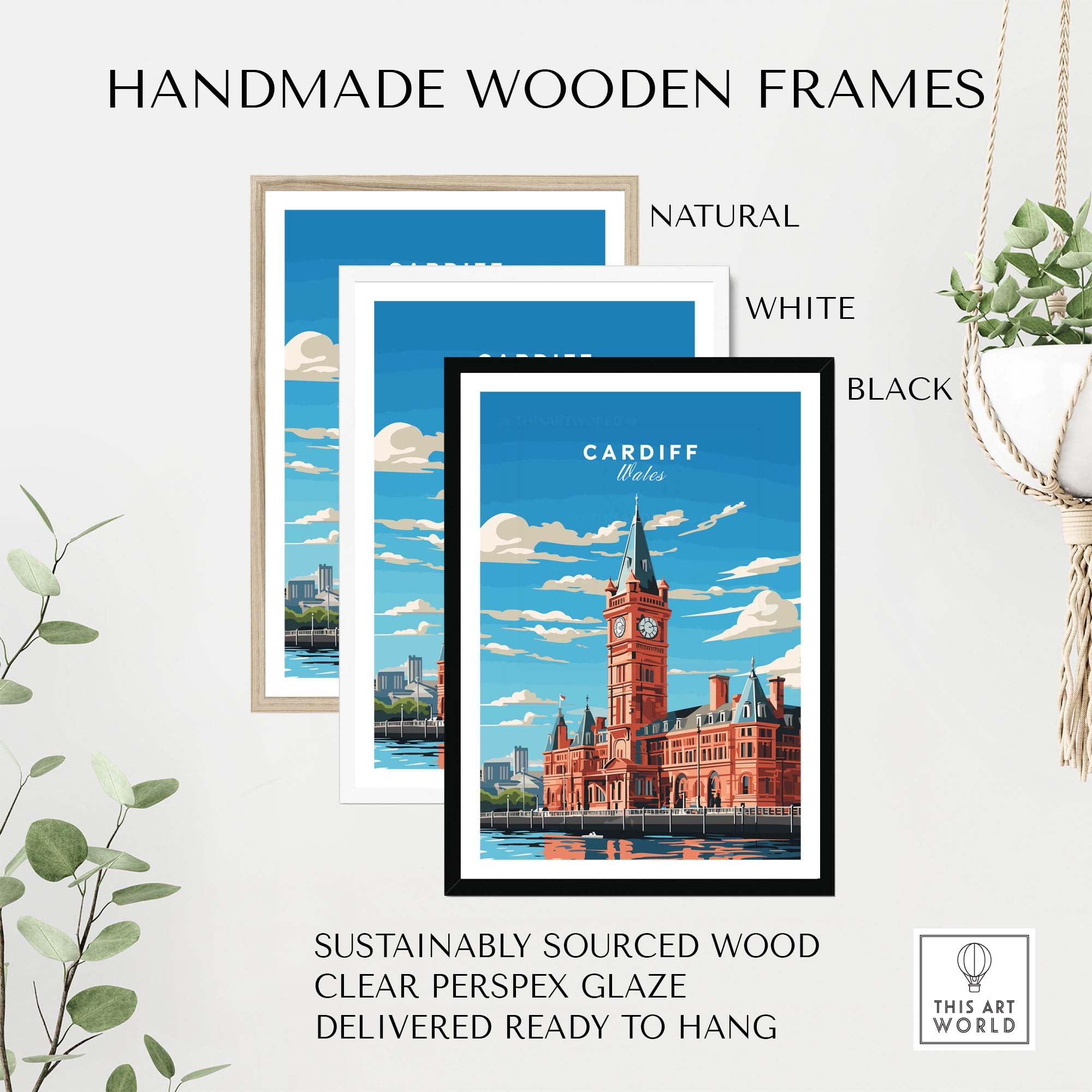 Cardiff Travel Poster