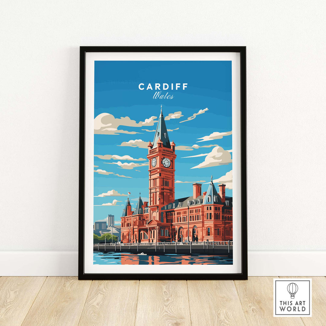 Cardiff Travel Poster