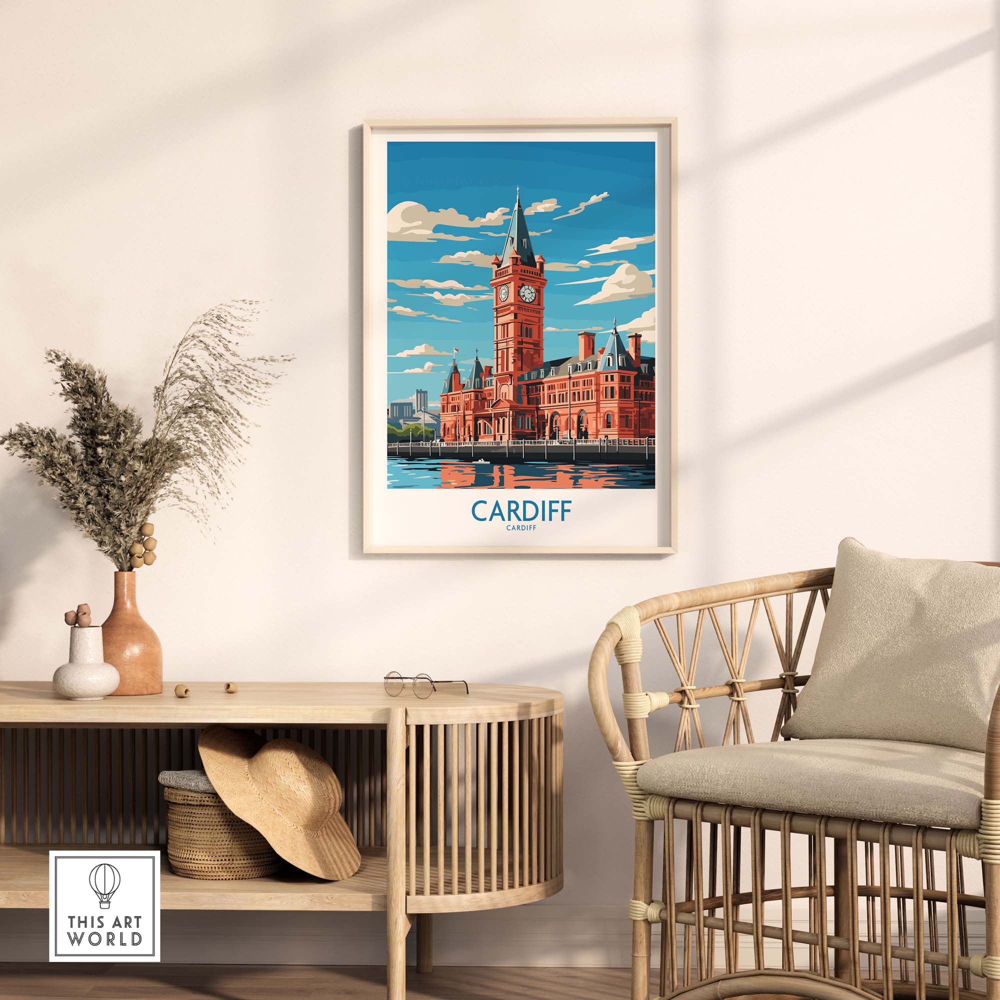 Cardiff Travel Print