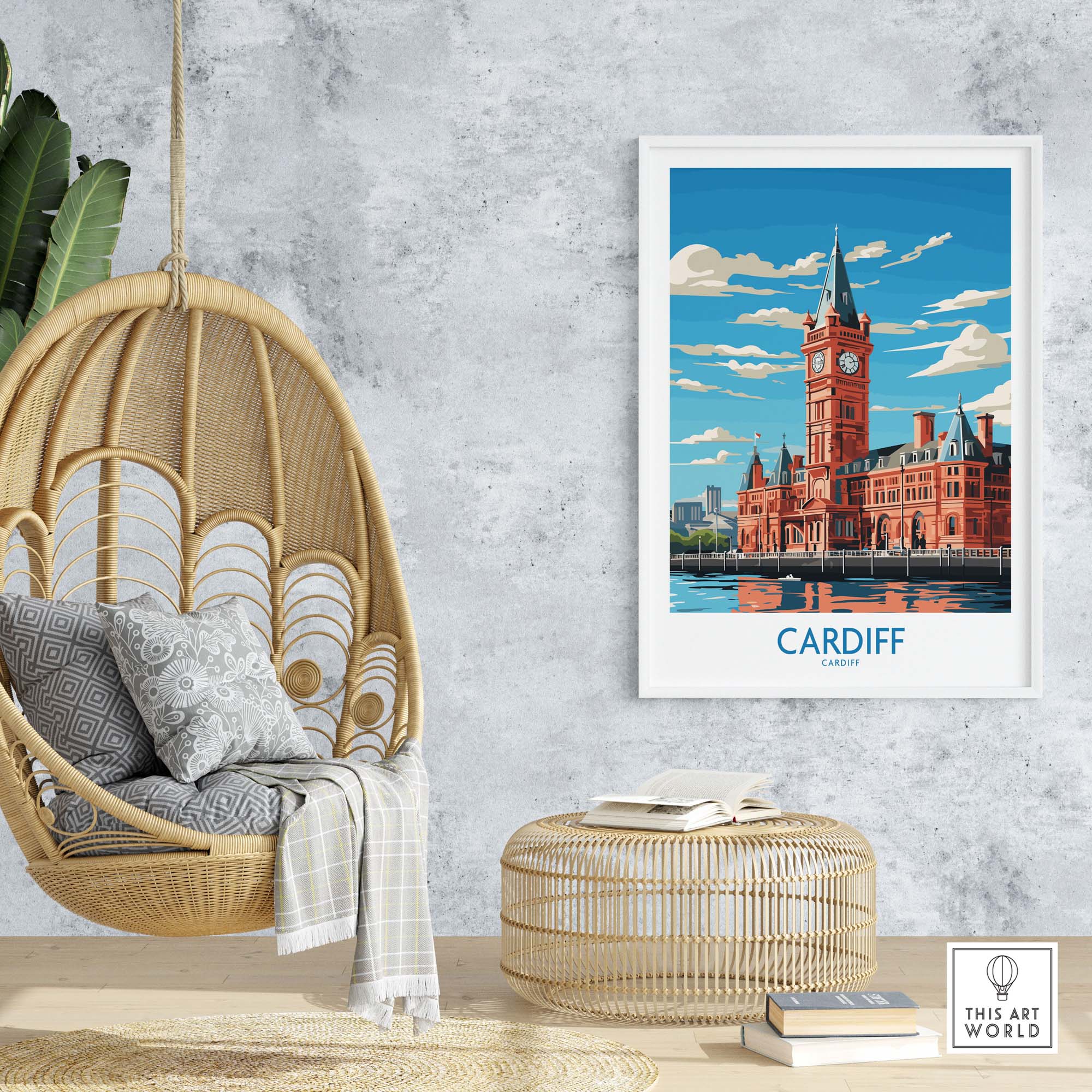 Cardiff Travel Print