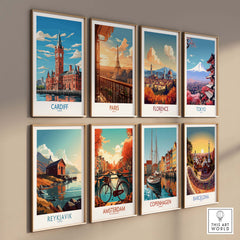 Cardiff Travel Print