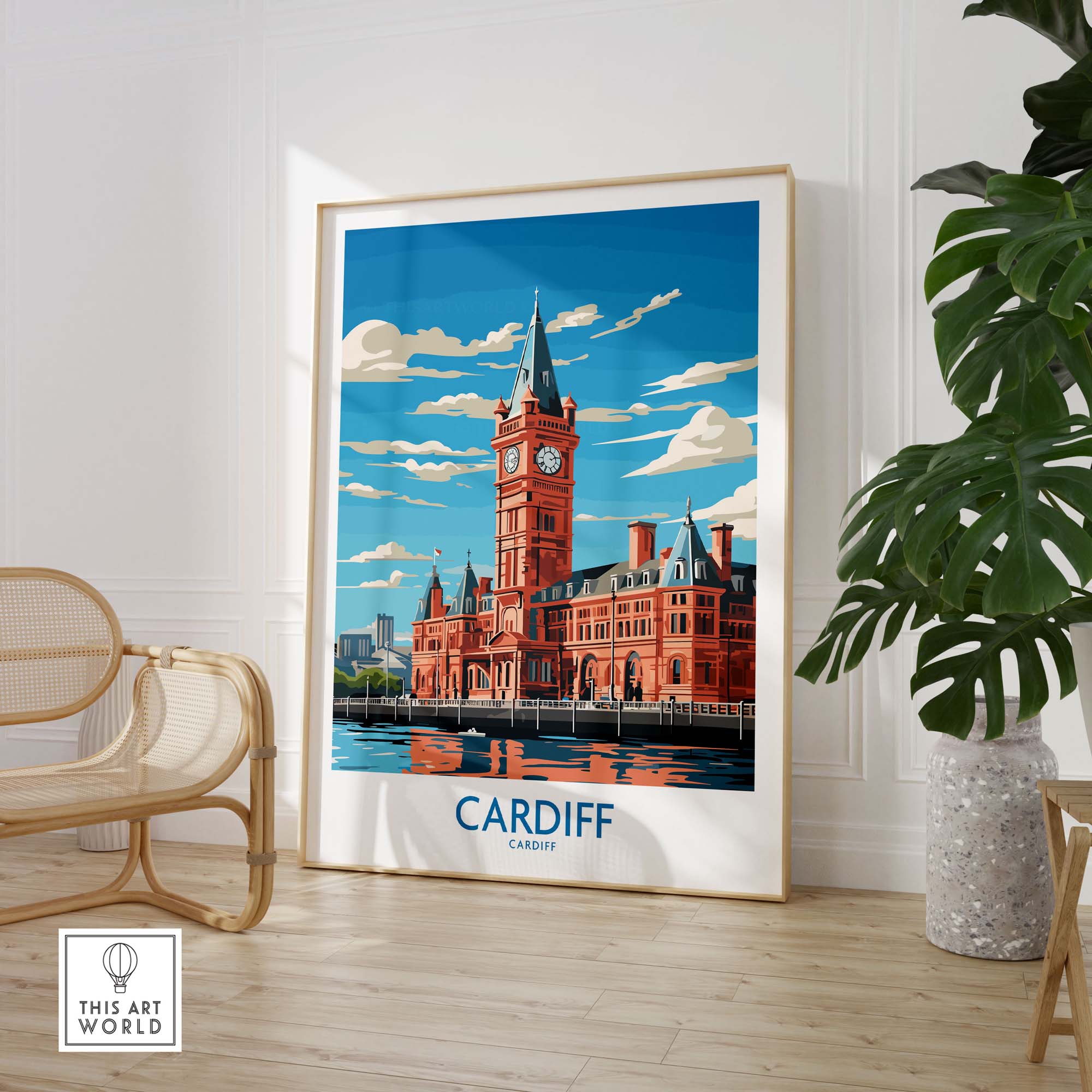 Cardiff Travel Print