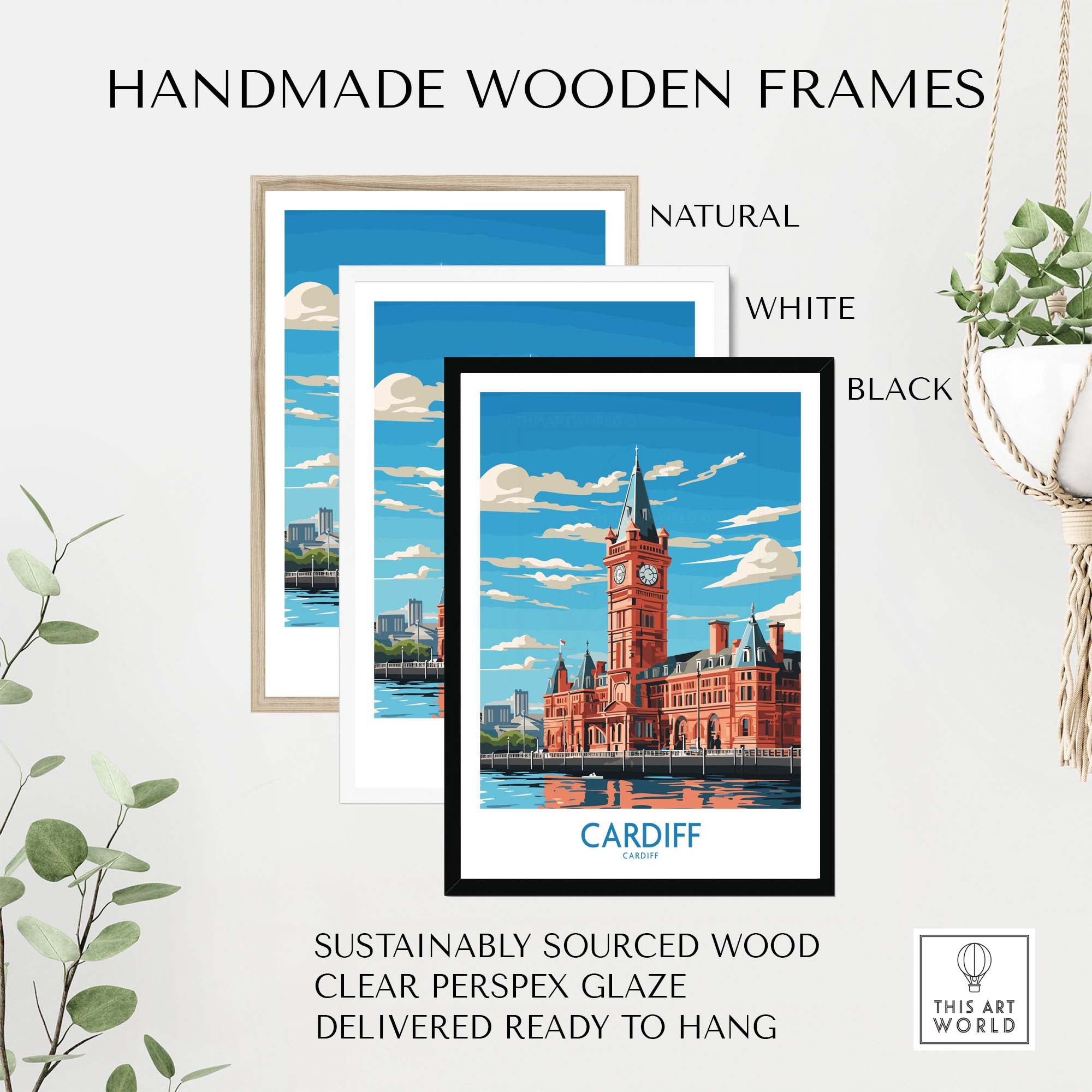 Cardiff Travel Print