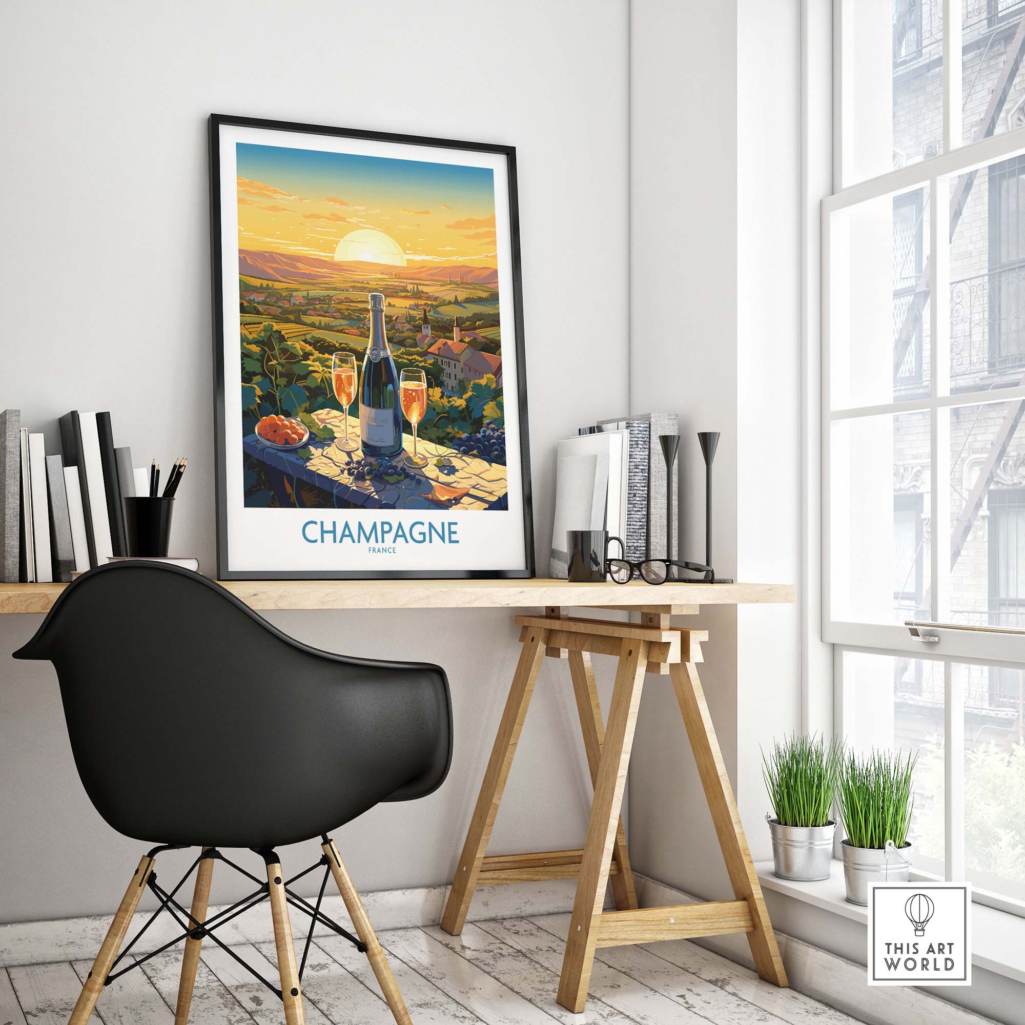 Champagne France Poster