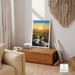 Champagne France Print
