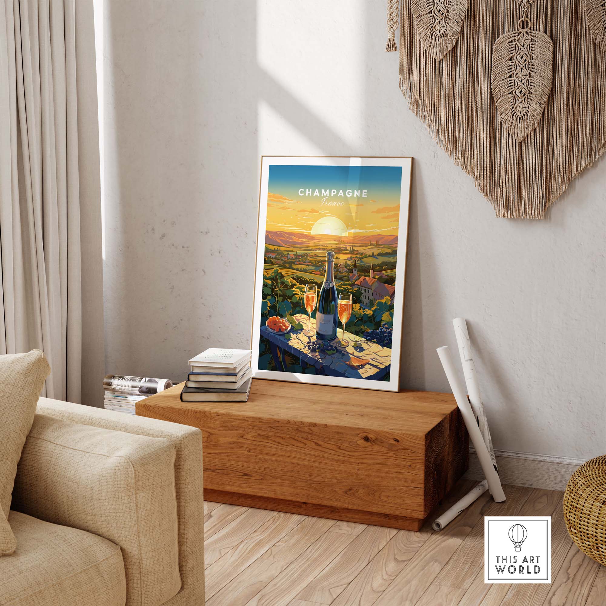 Champagne France Print