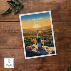 Champagne France Print