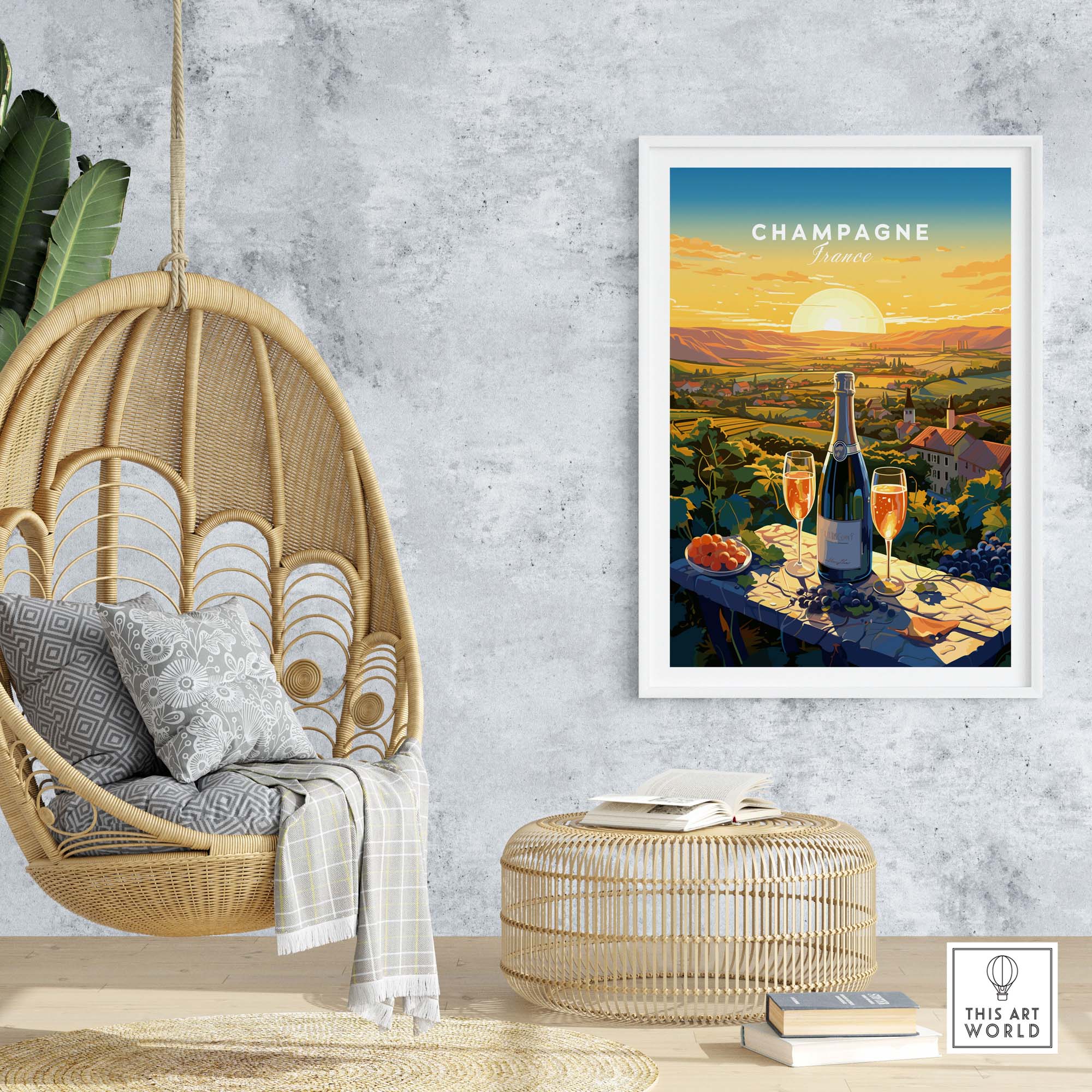 Champagne France Print