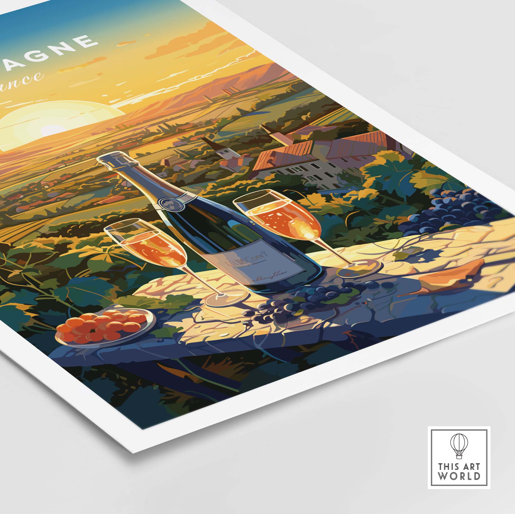 Champagne France Print
