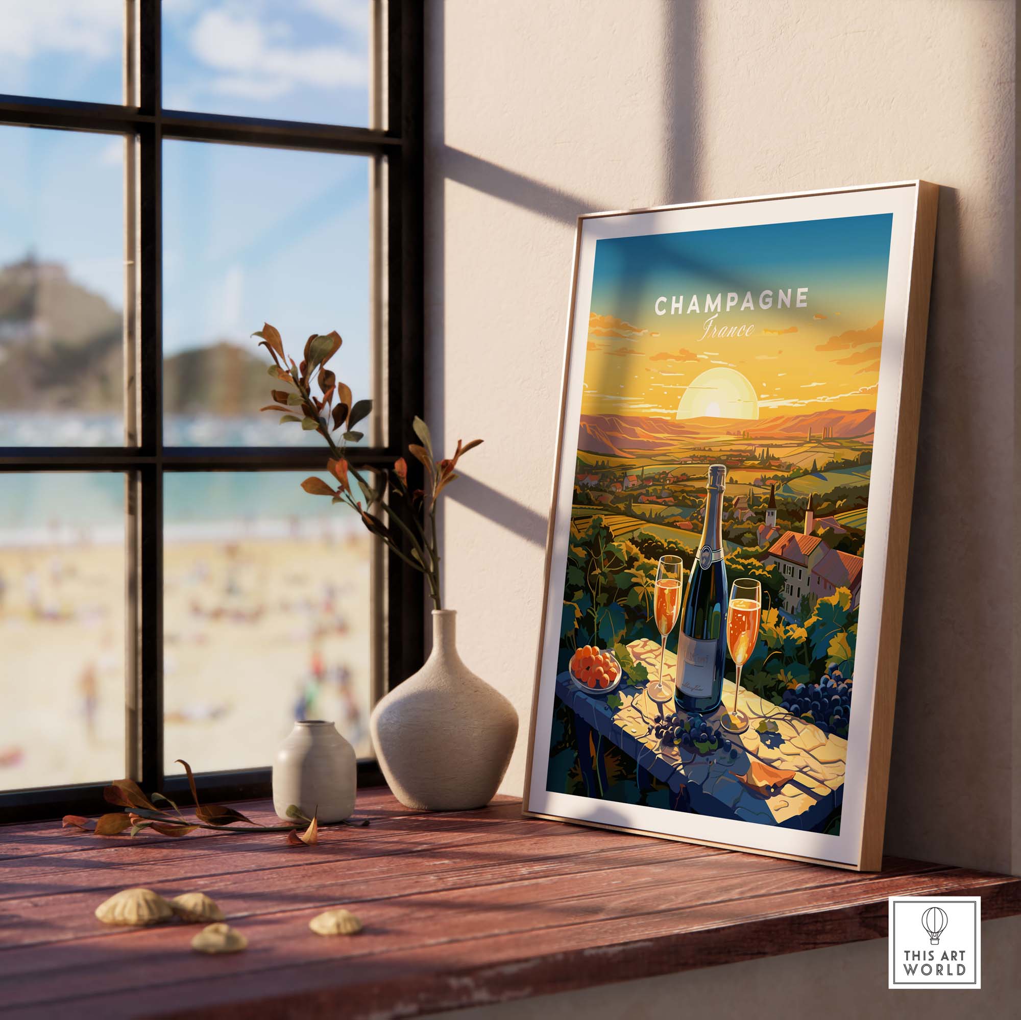 Champagne France Print