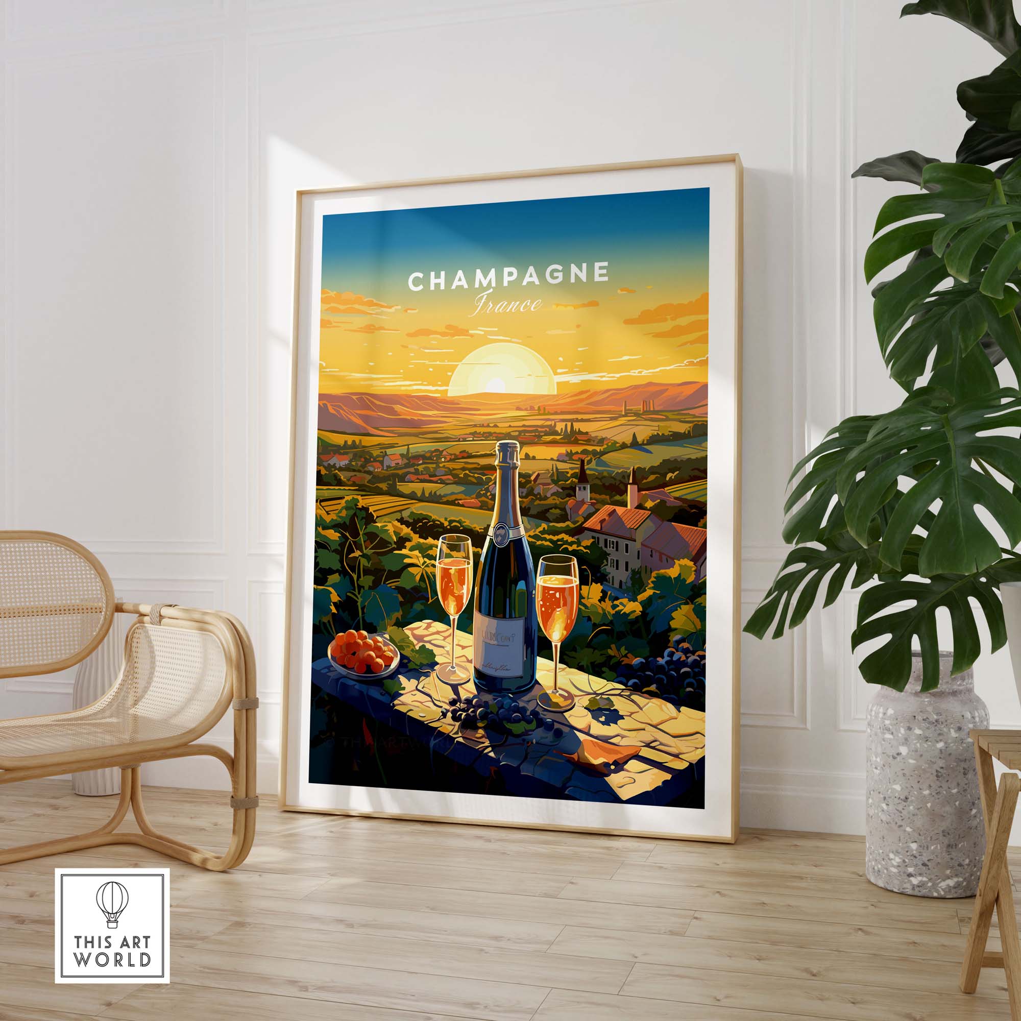 Champagne France Print