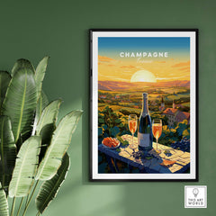 Champagne France Print