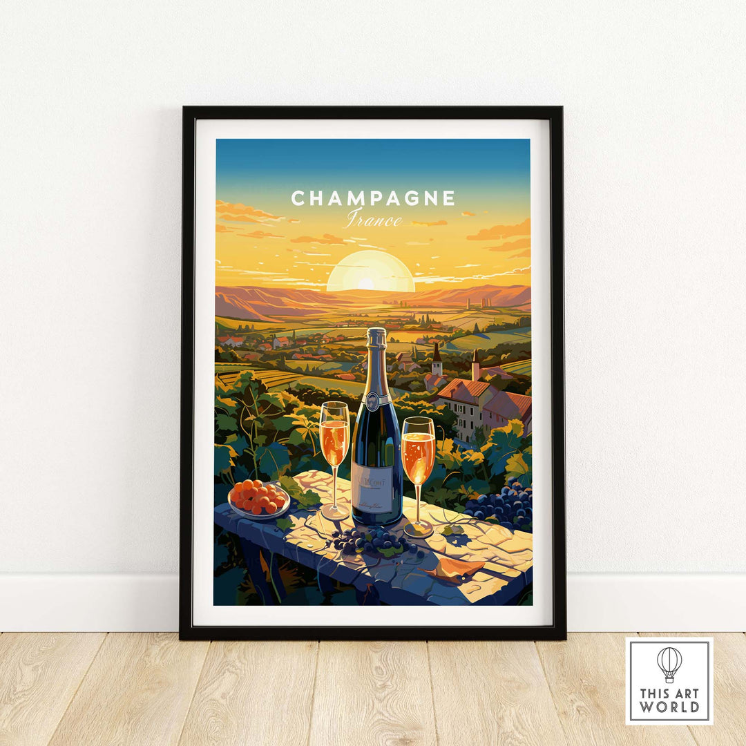 Champagne France Print