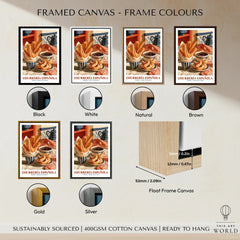 Spanish Churreria Kitchen Wall Art - framed canvas float frame colour options