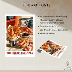 Spanish Churreria Kitchen Wall Art - fine art print unframed quality details