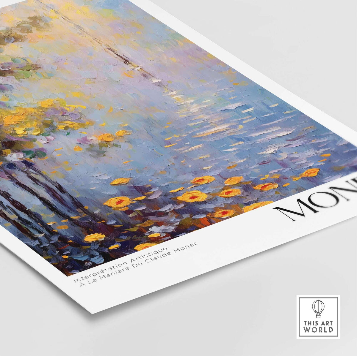 Claude Monet Art Print - Impressionist Wall Art Poster - Monet Framed Print showcasing vibrant colors and nature.