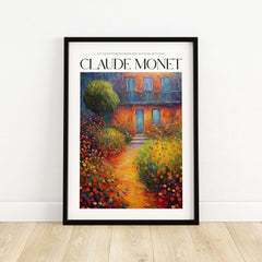 Claude Monet Poster Print - Wall Art for Room Decor - Impressionist Exhibition Print in vibrant garden scene.